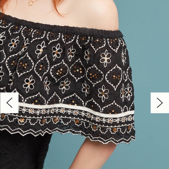 Hemant & Nandita Off the Shoulder Top - Picture 2 of 6